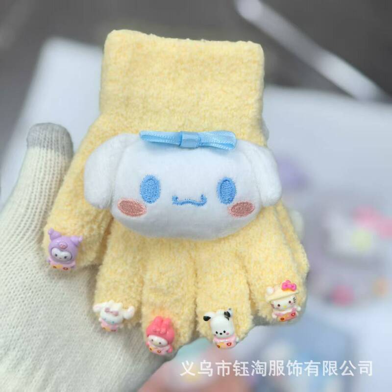 儿童可爱卡通手套冬季保暖防寒防冻男女童卡通宝宝加厚五指手套批|undefined