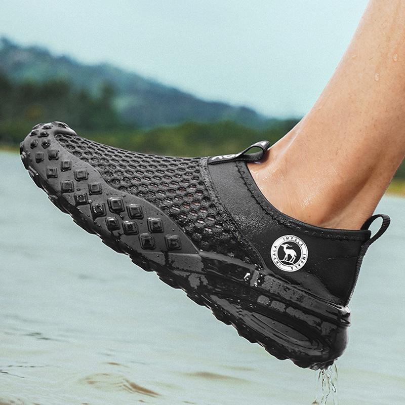 Sandalias zapatos de hombre 2025 nuevo estilo verano al aire libre río río río vadeo sandalias deportes playa antideslizante pantuflas