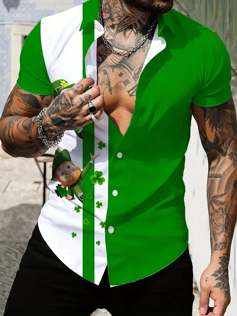 2024 verano nuevos hombres jóvenes vitalidad estilo universitario tendencia camisa de manga corta casual diaria coreana MB1