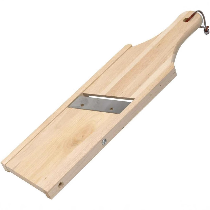 Cortador de verduras de madera, raspador de papas manual, raspador de madera, raspador de pepino, raspador de rábano largo