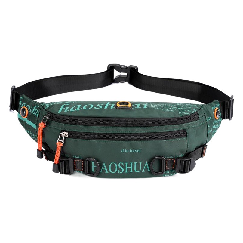 Bolso de la cintura de los hombres al aire libre especiales transfronterizos bolsa de pecho de moda callejera bolsa de mensajero deportes corriendo bolsa de cintura ajustada