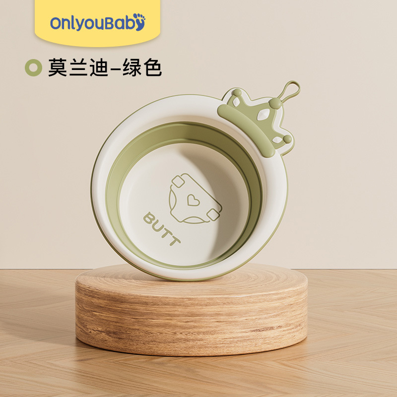 Lavabo plegable para niños, lavabo portátil para recién nacidos, lavabo de plástico grueso para bebés, lavabo pequeño para bebés domésticos