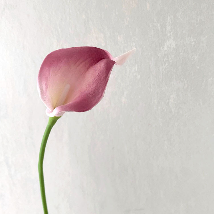 Flor artificial pu sentir Calla Lily Sala decoración del hogar diseño hogar a juego novia celebración flor