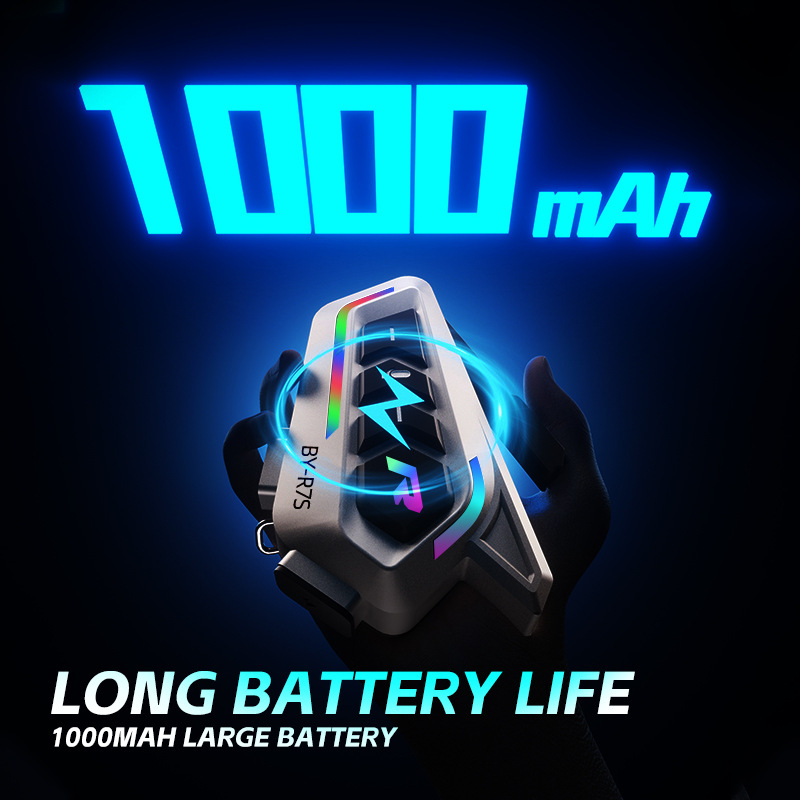 Fábrica R7S casco auriculares bluetooth larga duración casco completo medio casco a prueba de agua ruido RGB luces de color bluetooth