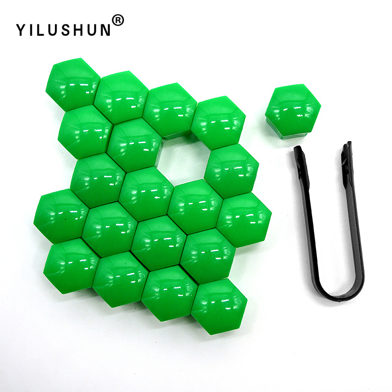 17mm 19mm 21mm universal del neumático de coche tapón rosca cubo decorativo plástico tuerca cubierta protectora