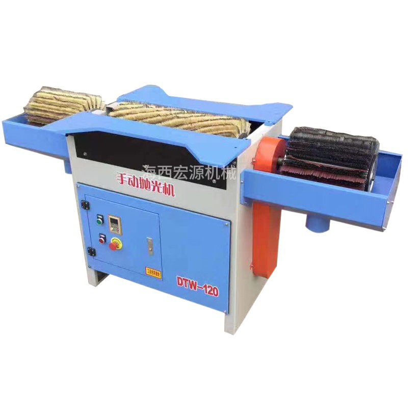 Máquina pulidora manual vertical para carpintería, utilizada para pulir barandillas de escaleras, marcos de cuadros y madera de formas irregulares.