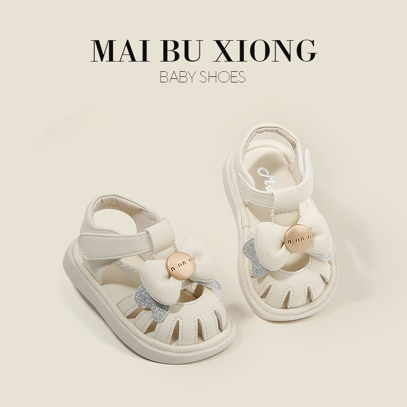 Mike Bear Baby Toddler Shoes Toddler Summer Baby Girl Shoes Girl Shoes Princess Style Bow Sandals