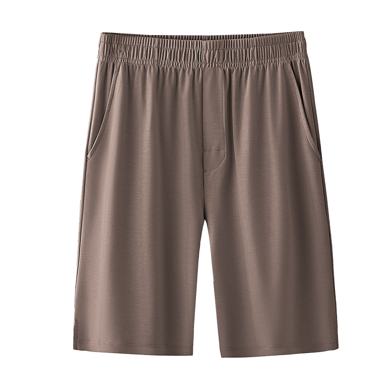 Pijamas largos de algodón mercerizado de terciopelo para primavera y verano para hombre, pantalones cortos deportivos informales finos para hombre, se pueden usar fuera de casa, pantalones al por mayor