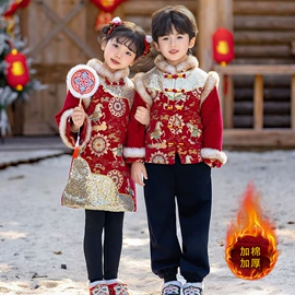童民族服装;儿童表演服;童汉服
