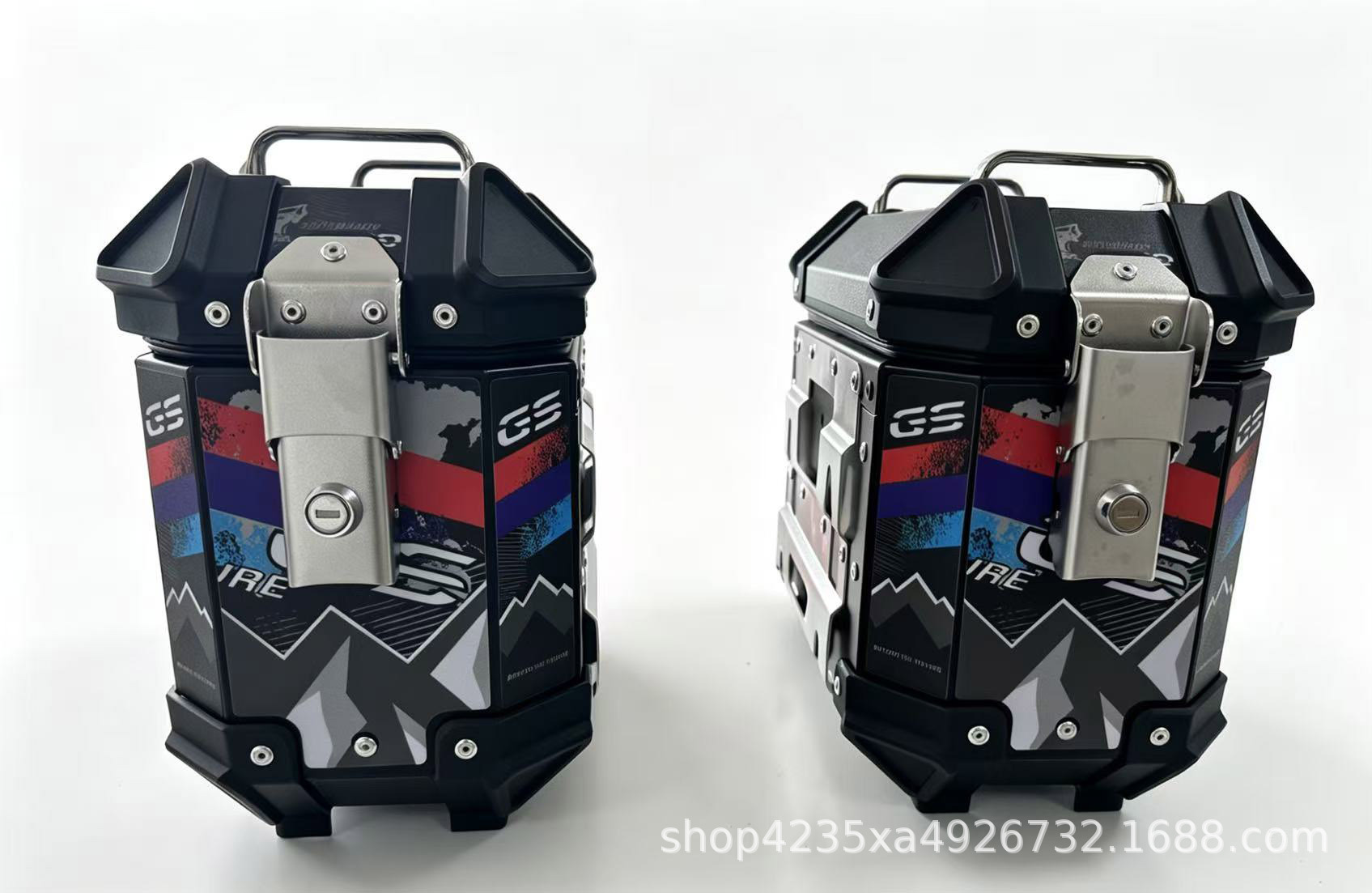 Aluminum alloy 18L electric vehicle side box, off-road motorcycle trunk side storage box