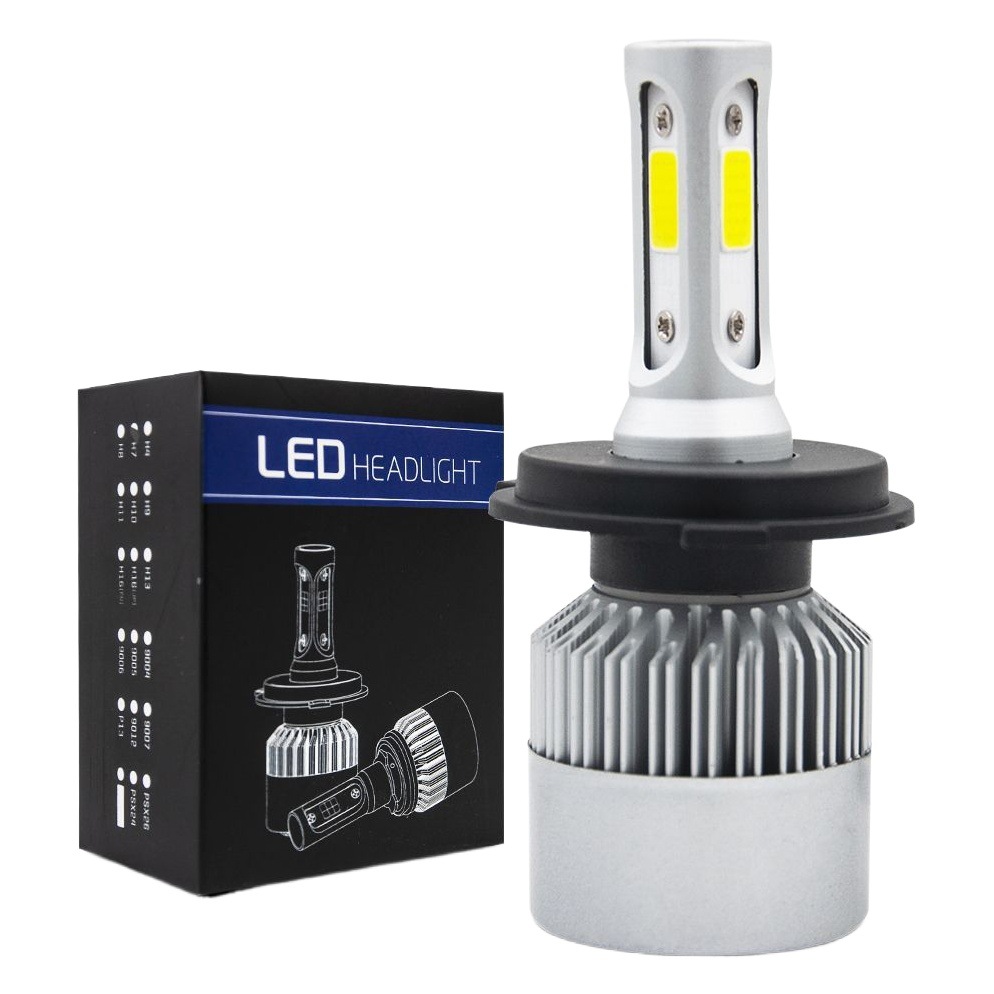 Ventas Directas de fábrica coche LED faro 36W Super brillante láser S2 lámpara de coche de tres lados proyector modificado led bombilla del faro