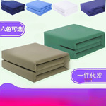 军绿色被子内务被棉可盖棉被单位豆腐块帆布模型被定型叠被批发