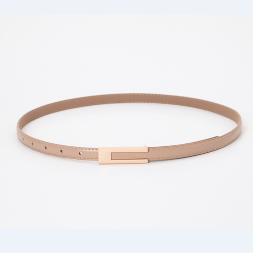 Belt black retro small belt women's simple classic all-match belt thin matching skirt shirt suit trouser belt thin style