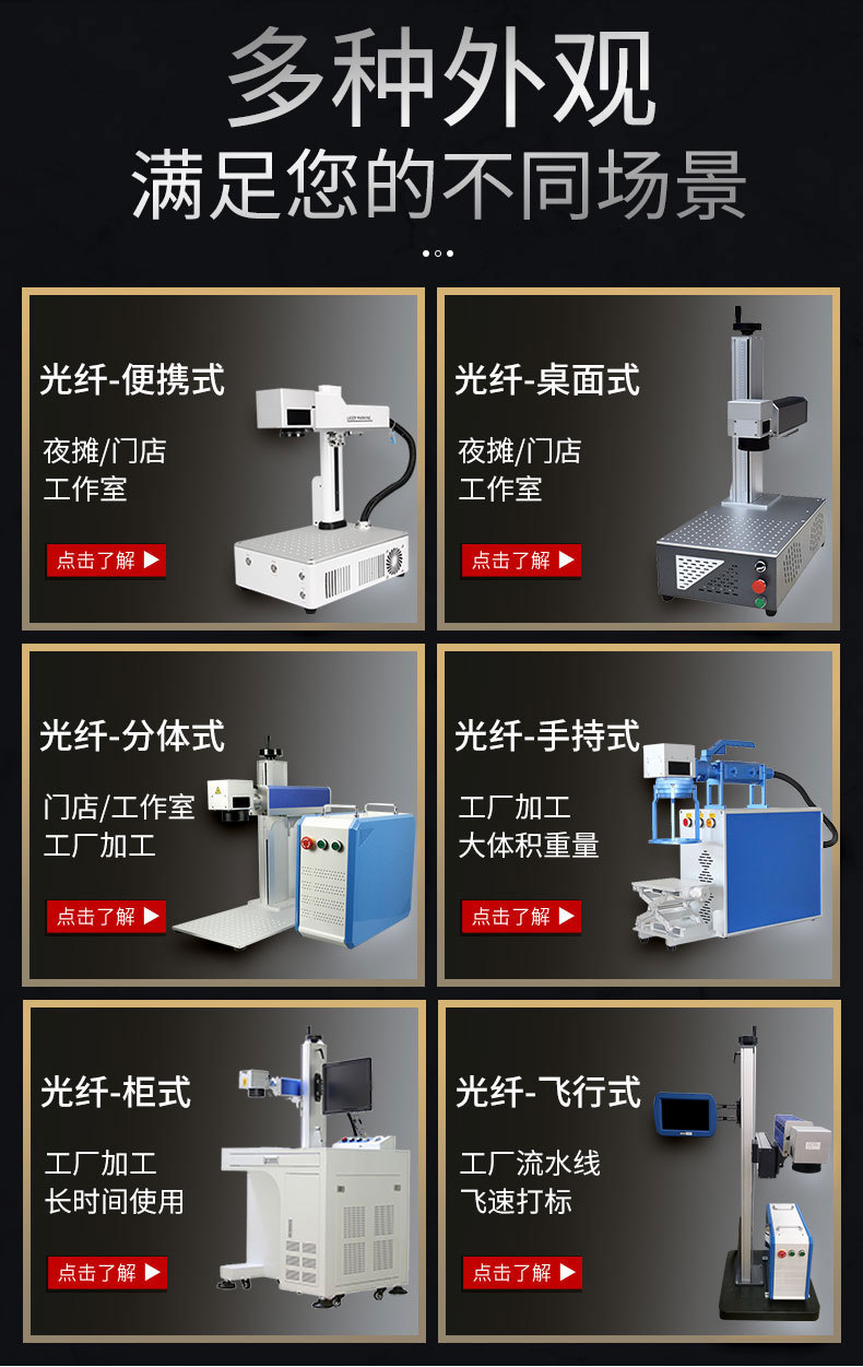 光纤激光打标机外观选择