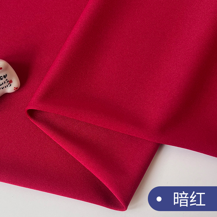 针织平板布微弹涤纶牛奶丝布料裙里布服装里衬T恤面料不透内衬布