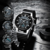 Waterproof quartz watches for leisure, silica gel men's watch, custom made