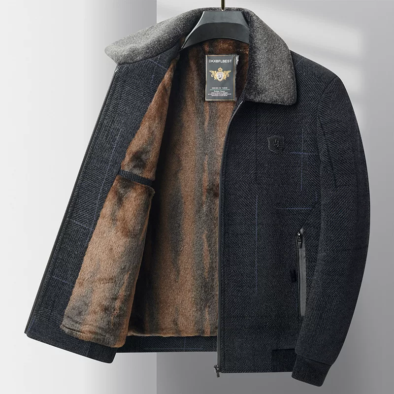 Demi-season warm jacket, for middle age