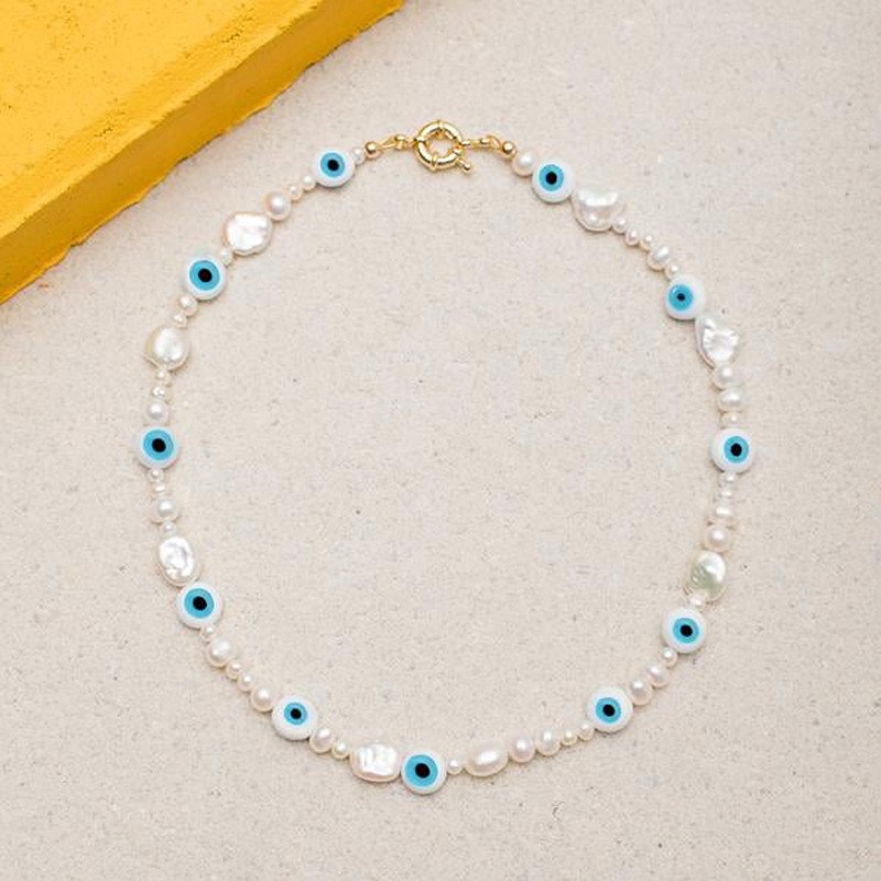 32g Weight Bracelets, Necklace Classification 2 PCS/Package Quantity Holiday, Daily Occasion Beaded, Freshwater Pearl, Titanium Steel Material Geometric Pattern Women's Gender Casual, Simple Style Style 2 PCS/Package Beaded Freshwater Pearl Titanium Steel Freshwater Pearl Jewelry Sets 59