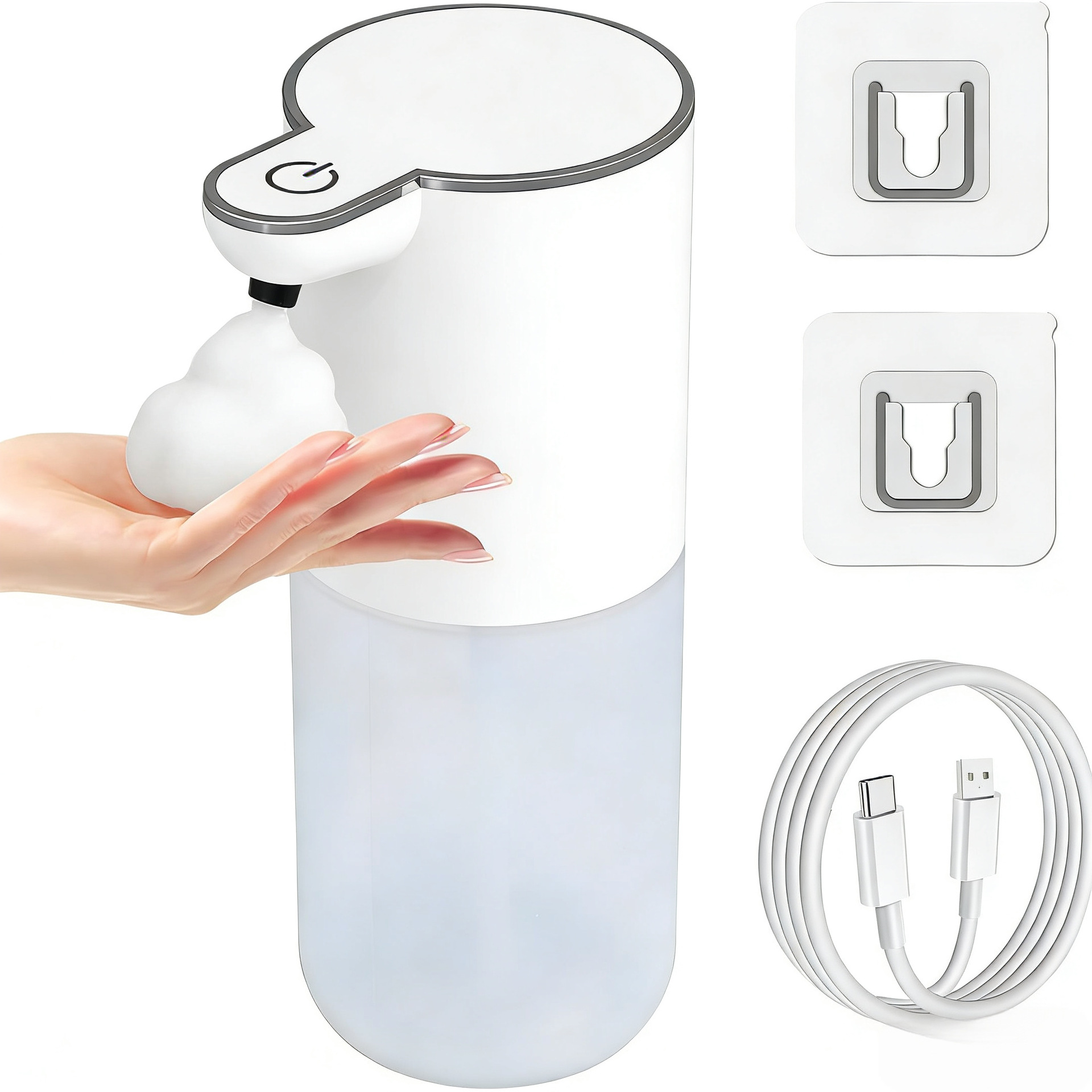 Dispensador Automático de Jabón P11 de ABS, Sensor Automático, Espuma Inteligente, para Baño y Cocina