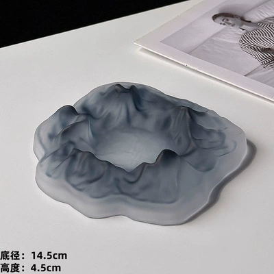 stylish matte red decorative piece, Car ashtray - iceberg-ashtray-matte-black