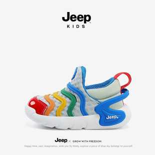 Jeep����KIDS��ͯһ�_���Ŀ����Ь2024�¿���Ůͯ�\��Ьëë�xЬ