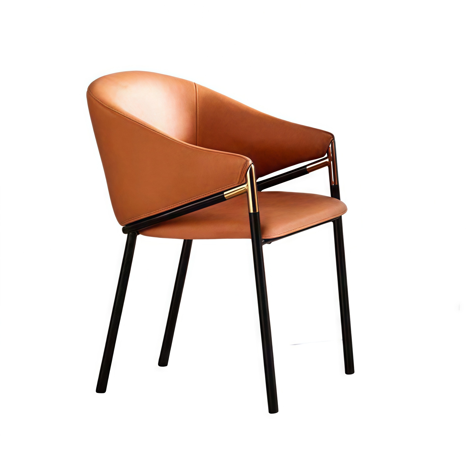 Italian Light Luxury Dining Chair, Bar Cafe Restaurant Metal Dining Chair, Hotel Room Chair, Modern Minimalist Dining Chair