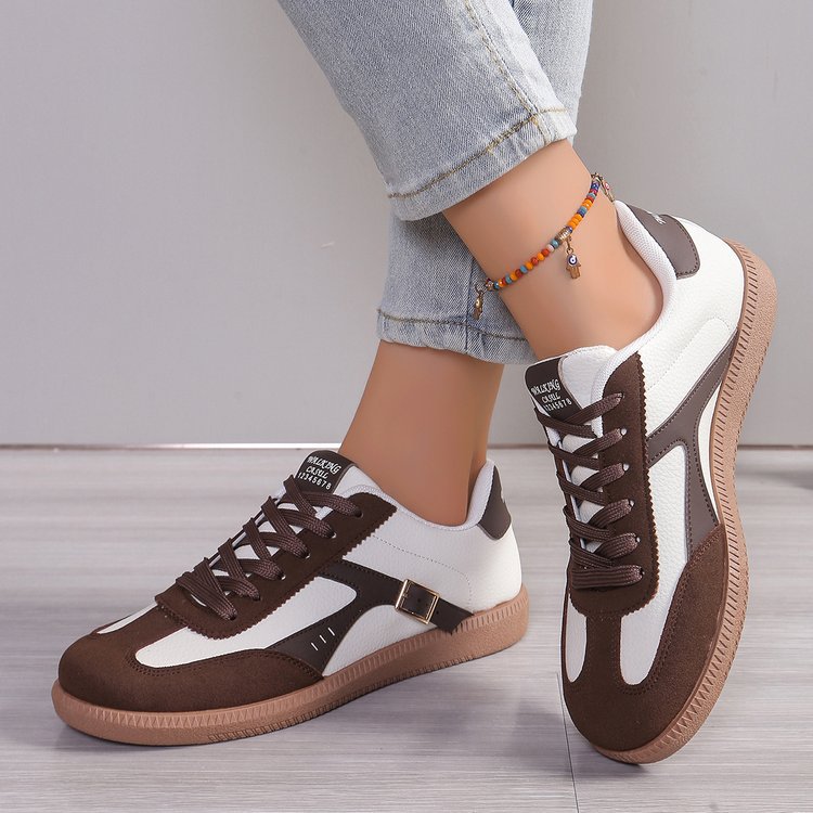 Zapatos deportivos clásicos de otoño 2025 nuevo temperamento de moda casual de alto nivel de alto valor de la cara zapatos deportivos de moda