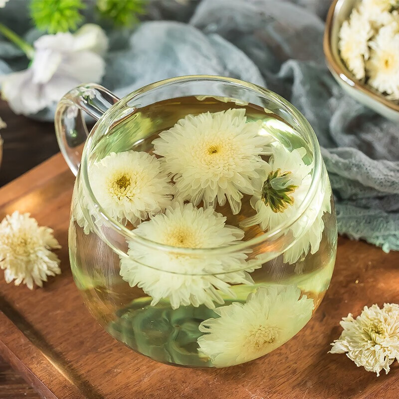 White Chrysanthemum Tea Bai Ju Hua 500g Dried Flowers for Herbal Infusions and Daily Brewing quality and texture