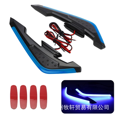 Electric Vehicle Decorative Light with – Motosiklet ləvazimatları və aksesuarları - blue-with-lights-one-pair-in-bag