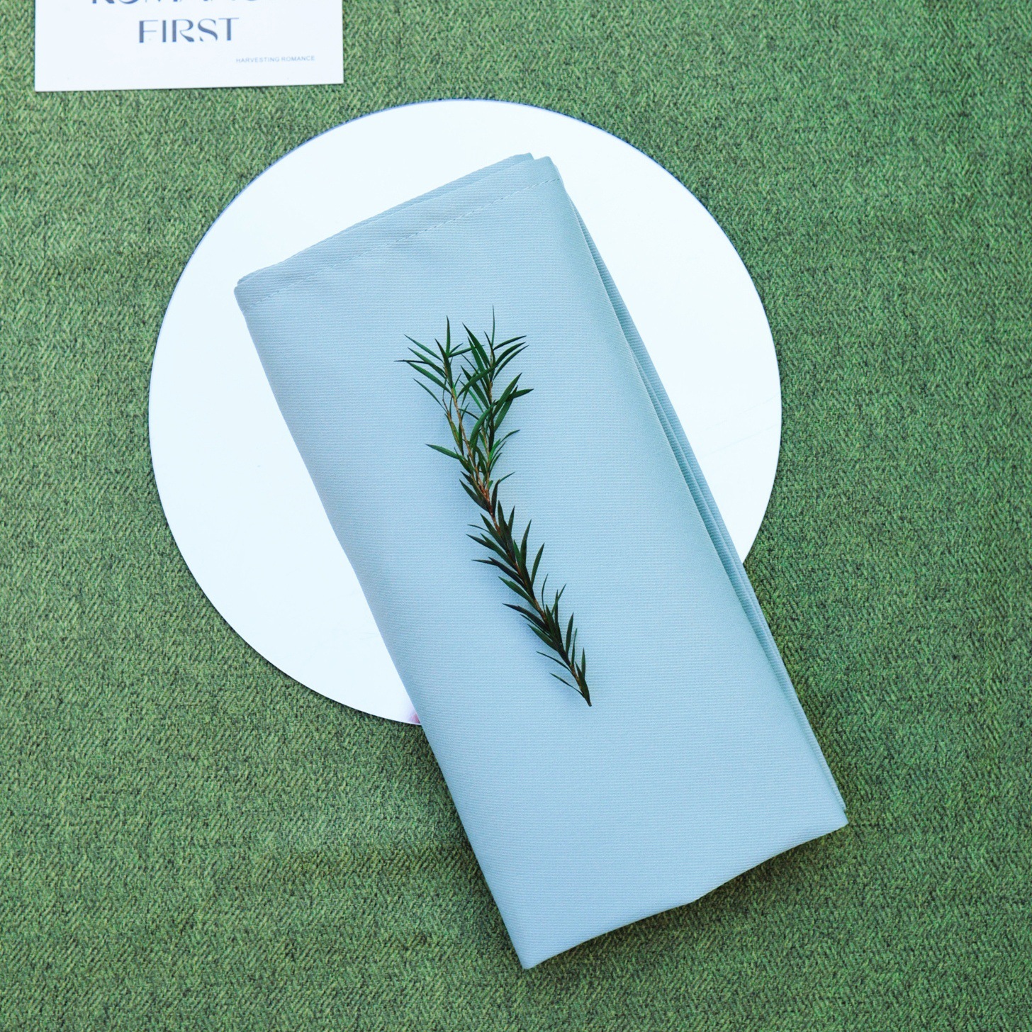 Servillas algodón poliéster servillas cuadradas hotel de boda transfronterizas decoración de mesa de comedor occidental almohadilla de Navidad servillas