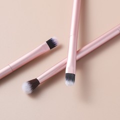 オールアルミチューブ双頭メイクブラシ、アイシャドウブラシ、ノーズシャドウハイライトブラシ、シングルポータブル多機能メイクブラシ工場