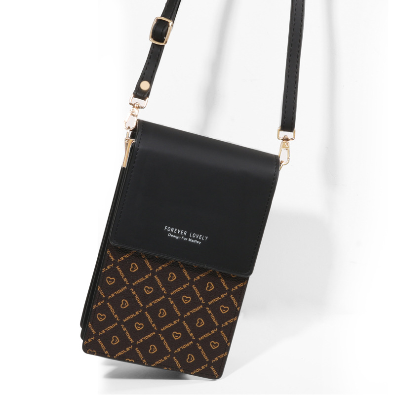 2022 New Fashion Women's Phone Bag Korean Style Fashion Color Block Crossbody Single Shoulder Small Shoulder Bag Multifunctional Phone Pouch