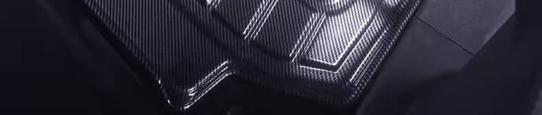 Toyota Sienna interior SI floor mats with fiber texture, 21-piece set, NATPE Via floor mats, EN carbon fiber, all-black model