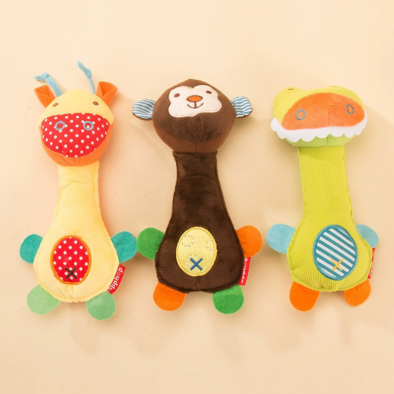 Зоопарк собака плюшевая игрушка устойчивый к укусам звук плюшевый мишка кошка коренные зубы домашнее животное поставляет поколение волос