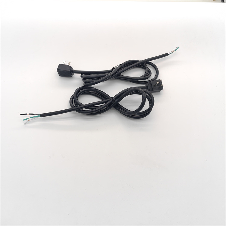 弯头90°美标电源线墨西哥美国加拿大美规三插尾部品字尾大功率