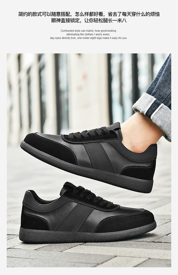 Giày sneaker nam cổ thấp đế bằng thoáng khí kiểu mới — 9157 màu đen, 9157 trắng xanh lá chi tiết 17