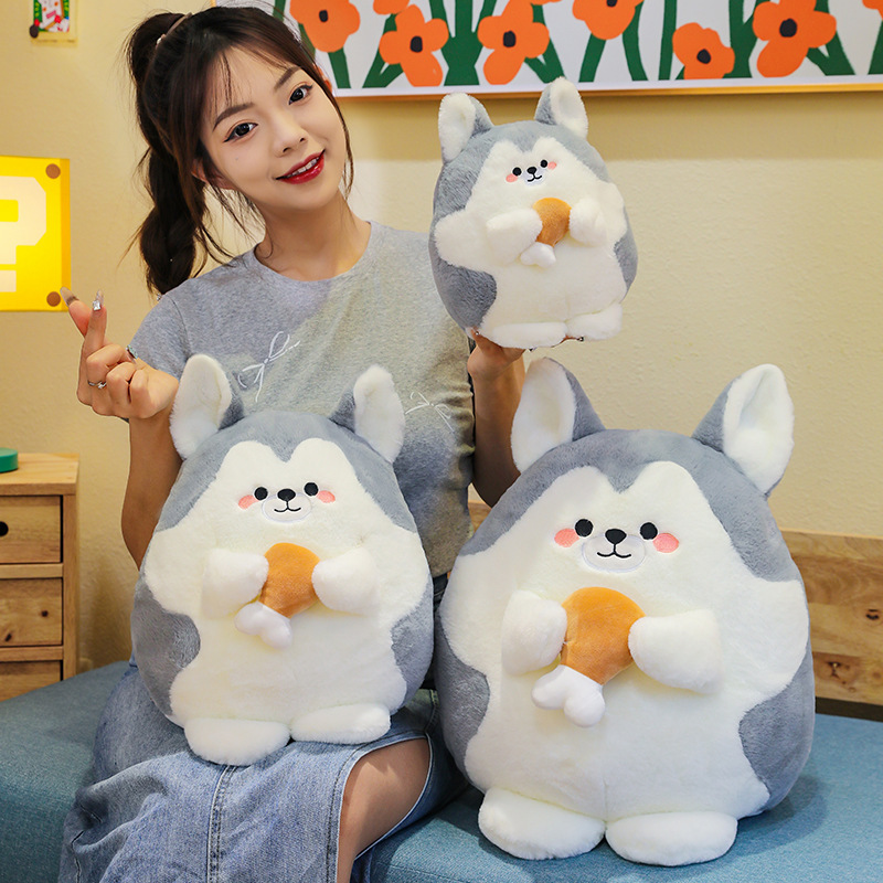 かわいい鶏脚ハスキー人形鶏脚犬ぬいぐるみ人形子供誕生日プレゼント卸売り|undefined