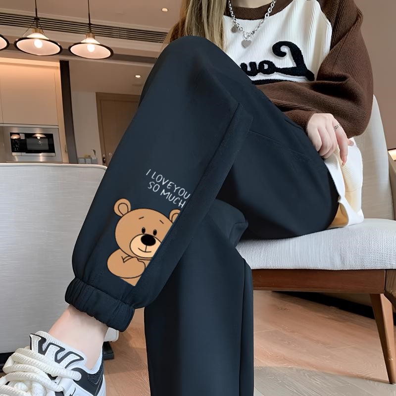 하프 베어 레깅스 얇은 블랙 팬츠