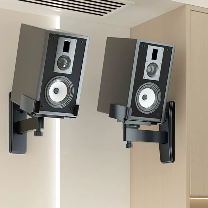 Настенный кронштейн для аудио, настенный кронштейн для динамика, настенный кронштейн с многоугольной регулировкой, настенная фиксированная полка, вешалка для домашнего кинотеатра, настенная полка