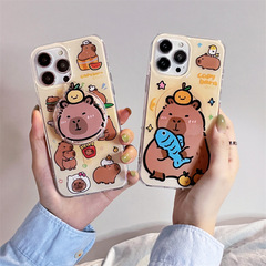 Capibara Water Buffalo Magnetic Stand Compatible with iPhone 15 Pro Max, Apple iPhone 13/14 Cases for Women