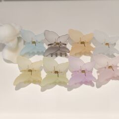 彩色蝴蝶抓夹新款时尚简约亚马逊跨境后脑勺盘发气质鲨鱼夹子批发