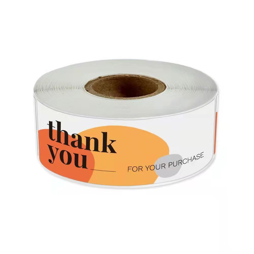 Rectangular Thank You Printed Copper Plate Sticker display picture 2