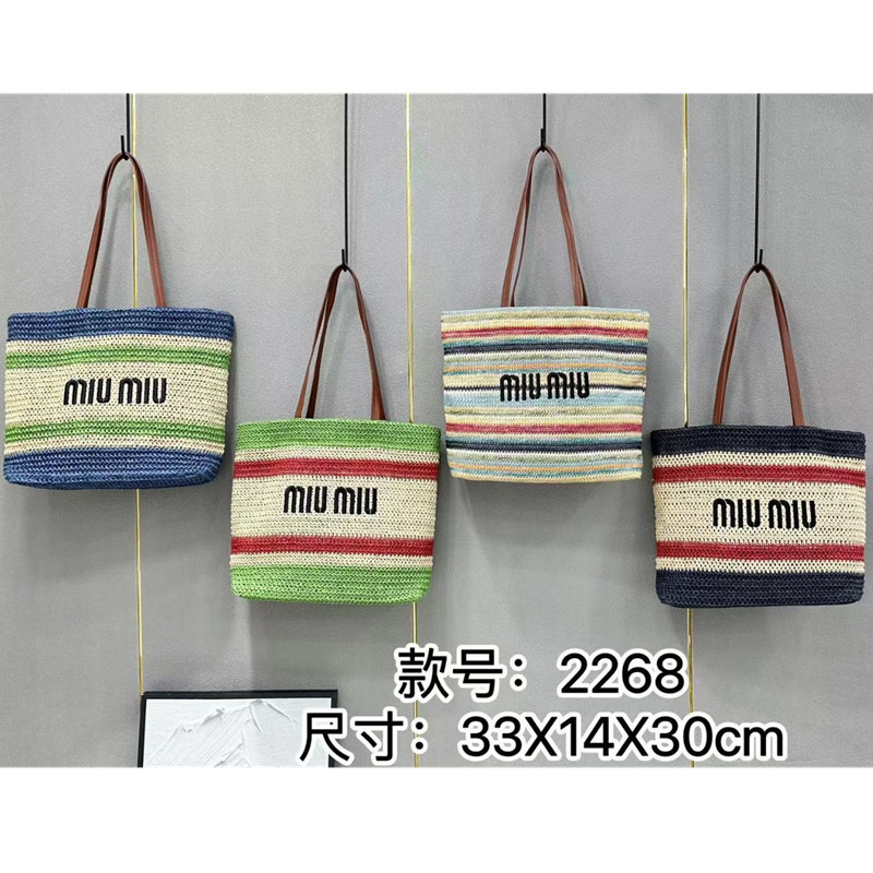 Miu Straw Beach Bag Summer Colorfulful Stripesd Woven Tote Bag Large Capacity Shoulder Satchel Shopping Bag Miu Straw Beach Bag Summer Colorfulful Stripesd Woven Tote Bag Large Capacity Shoulder Satchel Shopping Bag
