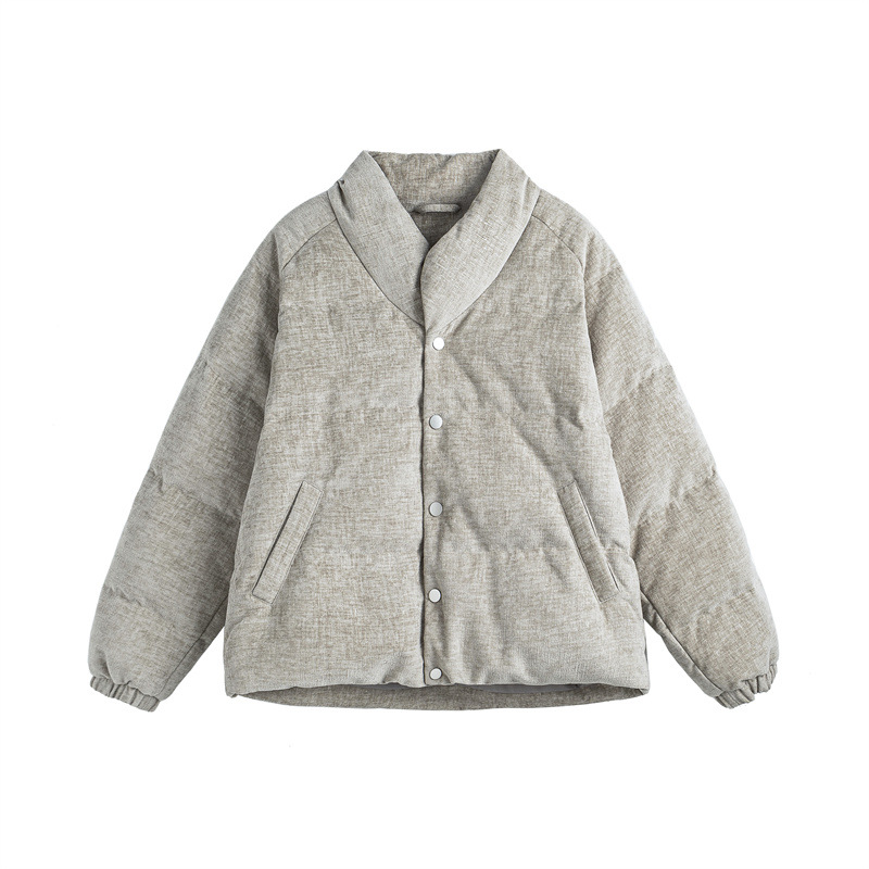 Winter Japanese retro small design warm down jacket