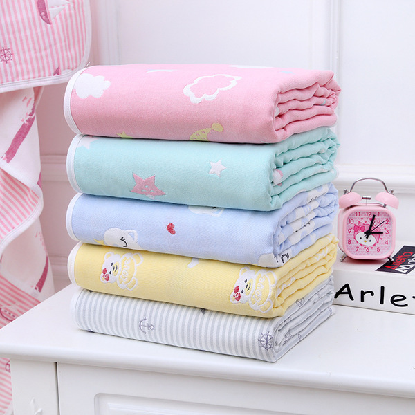Cotton gauze bath towel for new born for baby