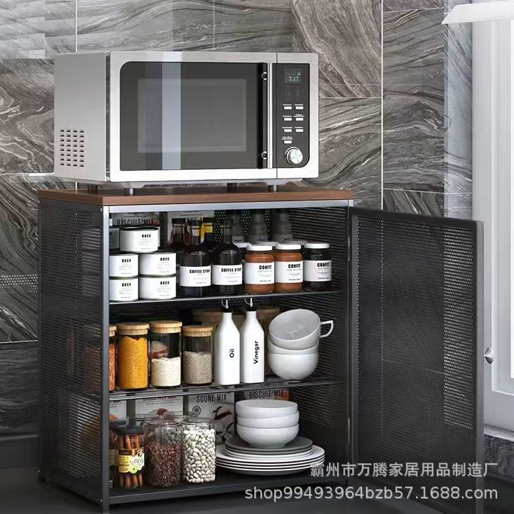 Kitchen Countertop Cupboard Multifunctional Storage Cabinet Household Storage Small Mini Dish Cabinet Supplies Storage Box