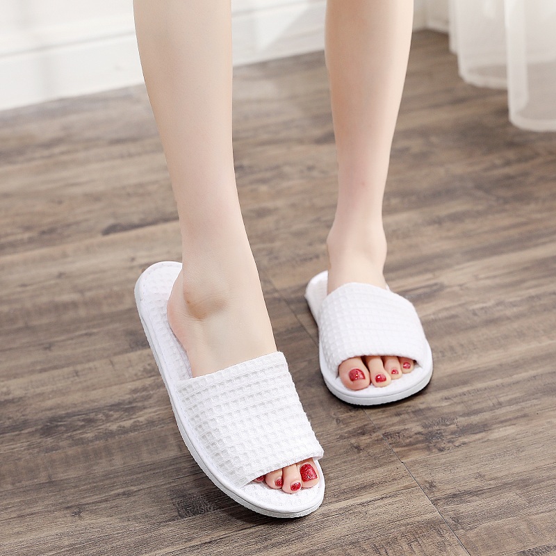 10 pares de pantuflas desechables, pantuflas de hospitalidad, casa de familia, hotel, viaje, hombres y mujeres portátiles, suela gruesa, primavera y verano