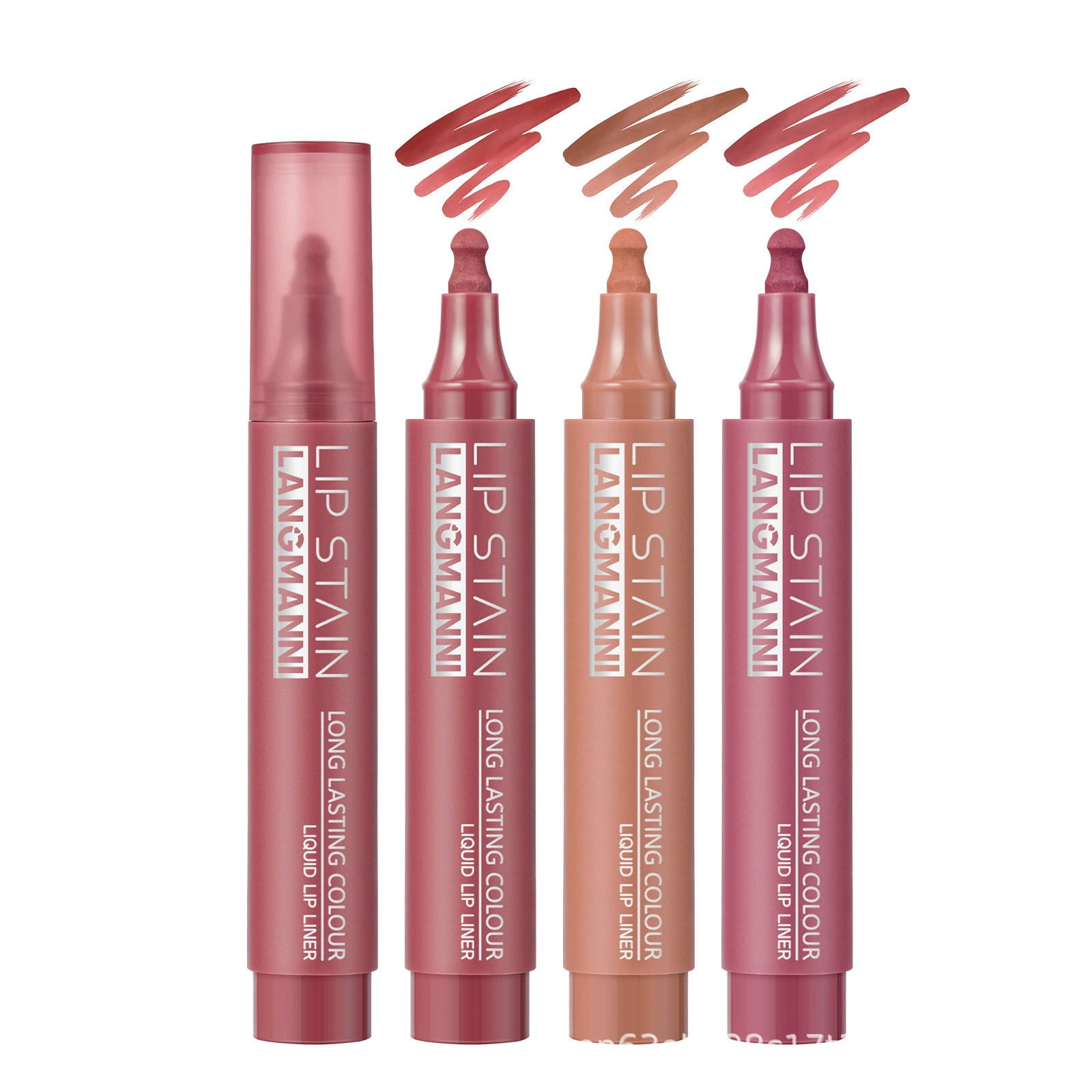 Контур для губ Liquid Lip Liner (LANGMANNI), стойкий, 3 мл, набор из 6 оттенков, тонкий аппликатор