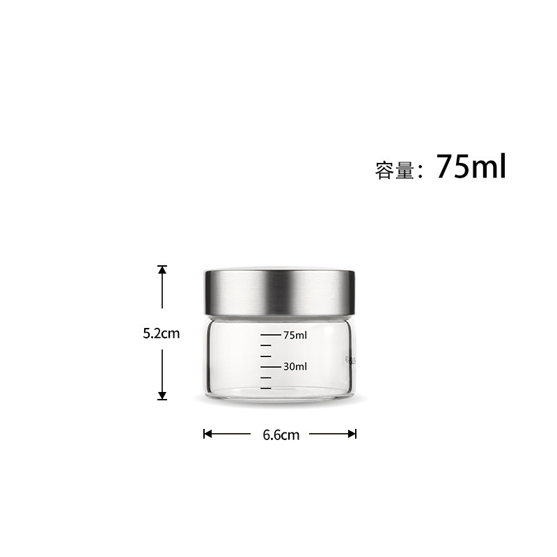 Taza de vidrio resistente a altas temperaturas doméstica portátil de almacenamiento de líquido medicinal sellado botella de alta borosilicina