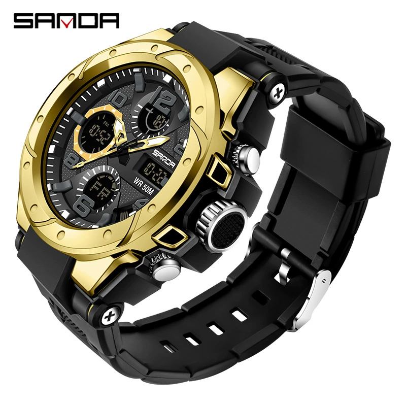 三达 Men's universal sports waterproof digital watch, wholesale